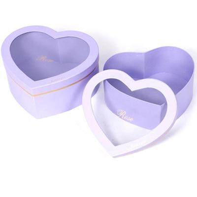 China Custom Recycled Materials Color Cardboard Paper Wedding Gift Heart Shaped Paper Packing Box for sale