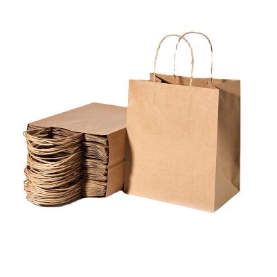 China Recyclable Recycled Wholesale Paper Bag Brown Kraft Clothing Bags For Packaging for sale