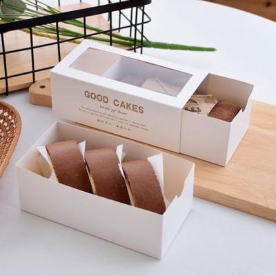 China Recycled Packaging Materials Bakery Food Grade Mousse Cake Box Mousse Cake Dessert Plastic Box With Lid for sale