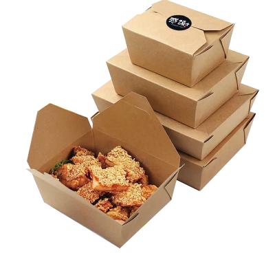 China Hot Selling Materials High Quality Salad Takeaway Food Packaging Box Eco Friendly Recycled Food Lunch Box for sale