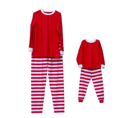 China Anti-pilling baby boy girls winter pajamas sets kids sleeve long Christmas PAJAMAS pajamas kids striped night wear kids clothes 2021 for sale