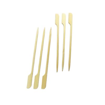 China Teppo Natural Flat Grade Raw Material Bambo Large Easily Cleaned Bamboo Skewer Stick for sale