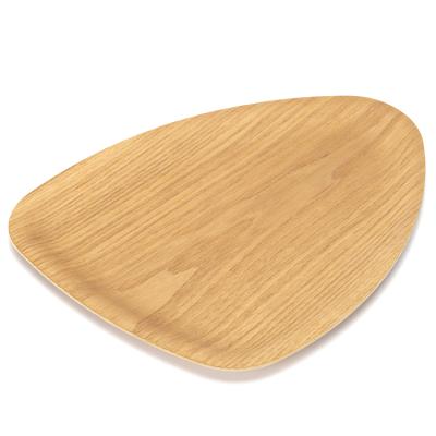 China New Design Stocked Wooden Triangle Tray , Hotel Restaurant Eco - Friendly Natural Food Wooden Dish for sale