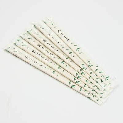 China Disposable Custom Personalize Disposable Wrap Wholesale Bamboo Chopstick With Logo for sale