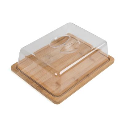 China Moso best quality bamboo bread boxes, display tray with lid, cake stand for sale