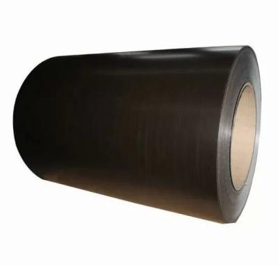 China Z100 DX51D Schwarz vorgefärbte galvanisierte Stahlspirale PPGI Spirale Zink Farbe 0.2X1250mm zu verkaufen