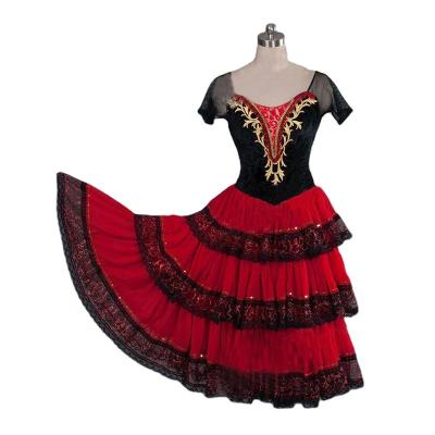 China Professional Spanish Paquita Variation Ballerina Ballet Tutu Adjustable Sizing Style Stage Costume Dance Competition Dresses for sale