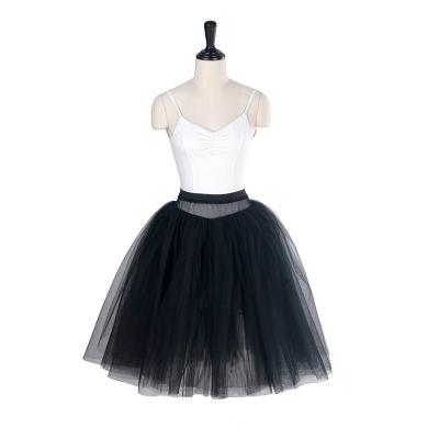 China Adjustable Soft Hook And Eye Hook And Eye Knee Length Tulle Tutus Half Tutus Skirts Romantic Tutu Ballet for sale