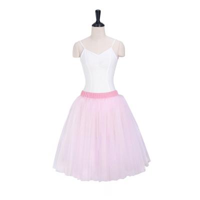 China Romantic Elastic Belt Professional Rehearsal Tutu Skirt for sale