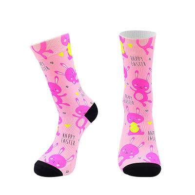 China SOXADILLY sporty 3D printed socks long tube sports fashion men and women couples custom socks no minimum for sale