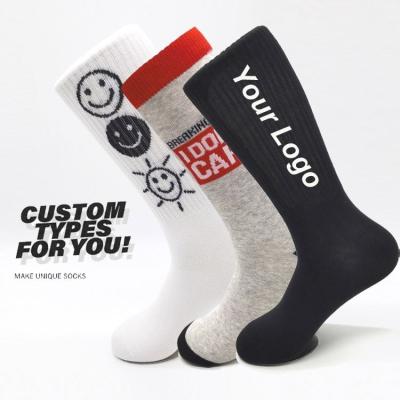 China Custom Made Breathable QUICK DRY Custom Length Crew Socks Unisex Crew Cotton ODM Sports Socks for sale