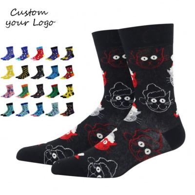 China Hot Selling Sports Socks Men's Funny Cartoon Characters Tube Bangs Cat Cotton Mid Calf Anime Cute Crew Bangs Women for sale