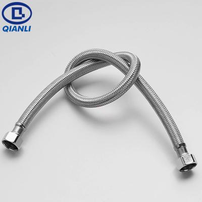 China Stainless Steel 1/2 Inch Stainless Steel Braided Hot And Cold Water Hose For Water Heater / Toilet for sale