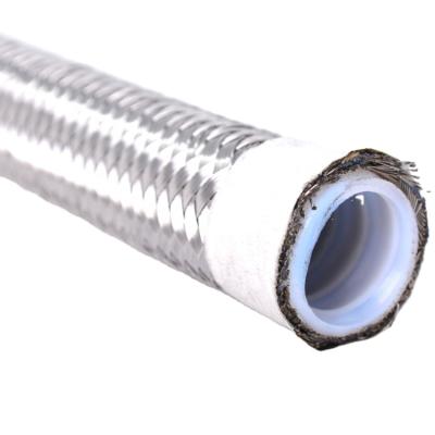 China Petroleum Base Hydraulic Fluids High Quality SS304 Stainless Steel Braided PTFE Hose Flexible Metal Inner Hose for sale