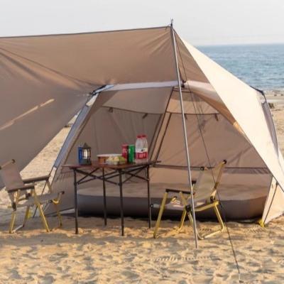 China Tienda de playa rápida de 10 x 10 pies de apertura totalmente automática plegable para picnic Protector solar para 4-8 personas en venta