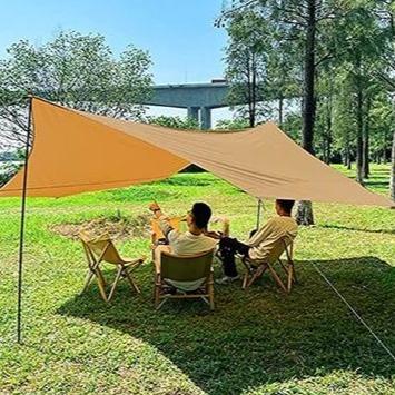 China Folding Outdoor Vinyl Canopy Camping Hexagonal Canopy Beach Rainproof Awning for sale