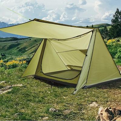 China Tenda de abrigo ao ar livre Peso leve Montanismo profissional 1 pessoa Trekking Pole Tent à venda