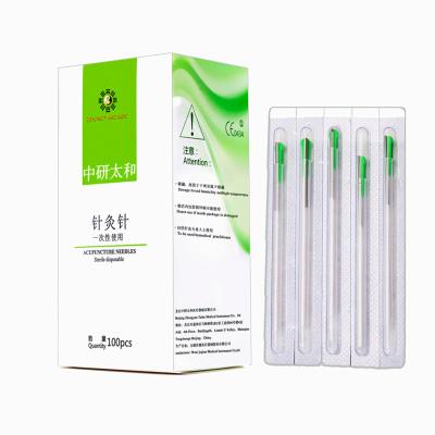 China OEM Service Body Hijama Disposable Acupuncture Needles With Tube 100 PCS for sale