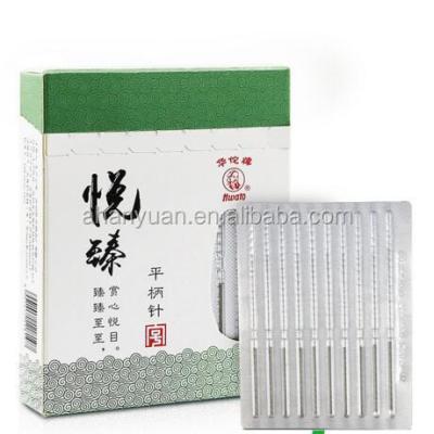 China Disposable Hwato Brand Acupuncture Needle Sterile Metal Body Wire Wrapped Wire Handle Factory Price for sale