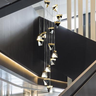 China Nordic Modern Zhongshan Crystal Pendant Light Contemporary Hotel Chandelier Mall for sale