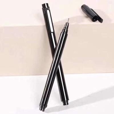 China New 1pcs Waterproof Nail Art Graffiti Pen Black Painting Tracing Thin Line Polish Design Dot Painting Detailing UV Gel Pen for sale