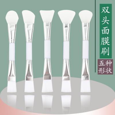 China Multifunction Flat Brush Hot Sale OEM Double Ended Custom Silicone Face Mask Brush for sale