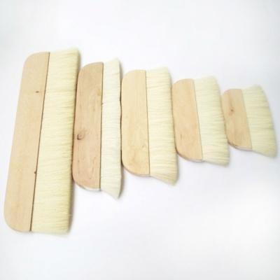 China High Quality White 100% Wooden Hair Chalk Goat Hair Brush Handle Wall Paint for sale