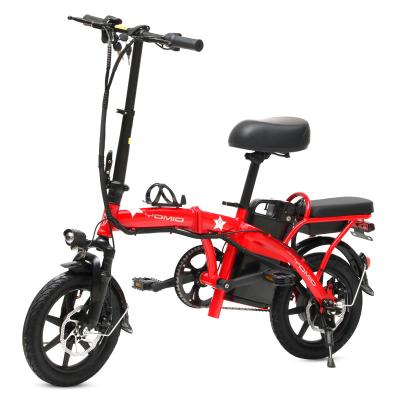 China OEM Folding Electrica de bicicleta de pera Foldable ebike Foldable Electric Bicycle 14 Inch 350W Steel Tire Wholesale for sale