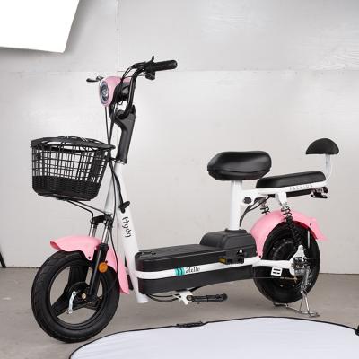 China 48v 20a City Bicycle Steel Fast Electric Bike With Turn Signal Light 500w Electric Moped With Pedals for sale