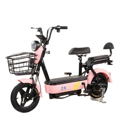 China 350w e bike frame ebike steel cheap moped adult electric bicycles for women for sale