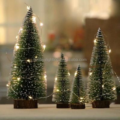 China Christmas Decoration Christmas Decoration Pine Needle Mini Snowing Tree For Table for sale