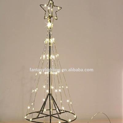 China 2022 New Arrival 45cm LED Christmas Tree Light Christmas New Year Holiday Decor With Copper Wire String Light Christmas New Year Holiday Decor AA Battery Timer for sale