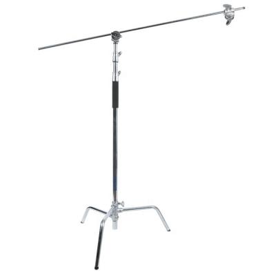 China Video Camera Photo Video Studio Heavy Duty Stainless Steel C Bracket with Boom Arm and 2 Handles Head for Studio Strobe Softbox Reflector for sale