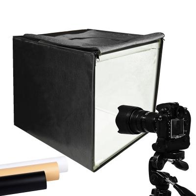 China Portable Photo Studio Light Box with Dimmable LED Light and 4 Colors Backdrop for Jewelry and Small Items Product Photography 40cm for sale