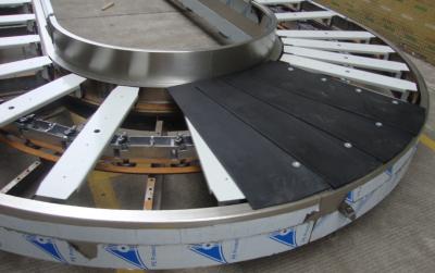 China Baggage reclaim carousel. flat carousel. flat plate carousel. plane baggage carousel. horizaontal claim conveyor for sale