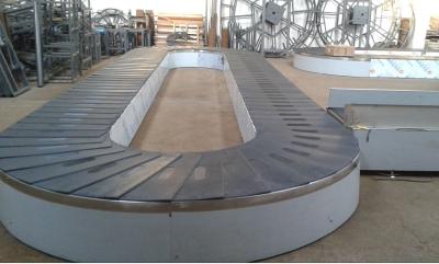 China Baggage reclaim carousel. flat carousel. flat plate carousel. plane baggage carousel. horizaontal claim conveyor for sale