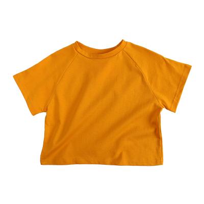 China New Toddler Boys Custom Enzyme Washed Cotton Toddler Boys T Shirts Round Neck Short Sleeve Tees for sale