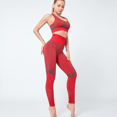 China ACTIVE STRETCH Fashion Design Ribbed Seamless Crystal Acrylic Drum Set Zipper Two Piece Clear Crop Sets Women Top Sportswear For Dropshipping for sale