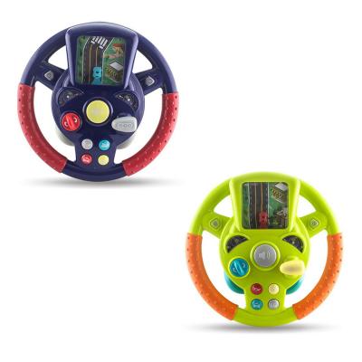 China Intelligence Developing Kids Educational Musical Pretend Driving Simulated Steering Wheel Toy for sale