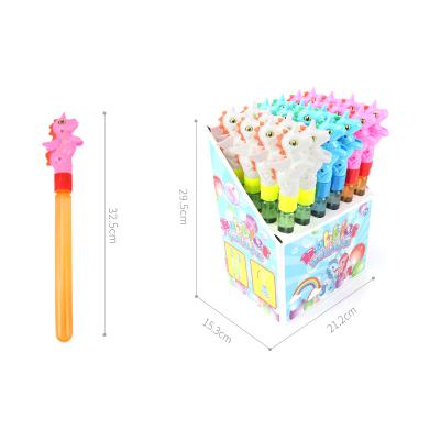 China Outdoor Game Cartoon Animal Shaped Soap Blowing Bubbles Toys 2022 New Bubble Blow Water Stick Magic Wands Toys for sale