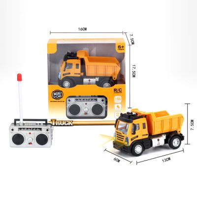 China Durable quanlity 1:64 mini kids car engineering truck rc remote control excavator for sale