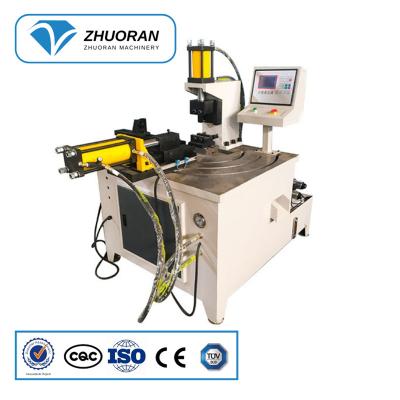 China 2021 ZhuoRan CH60NC Hydraulic Pipe Aluminum Copper Square Arc Tube Factory Stainless Steel Punching Machine for sale