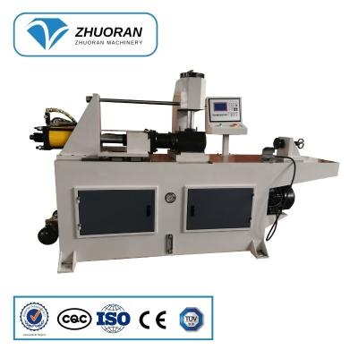 China Factory ZhuoRan Semi-automatic CNC Exhaust Pipe Aluminum Copper End Forming Machine for sale