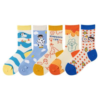 China Fashion 3D Cartoon Tube Cute Socks Soft Good Quality Fashion QUICK DRY Socks Reproduction Socks for sale