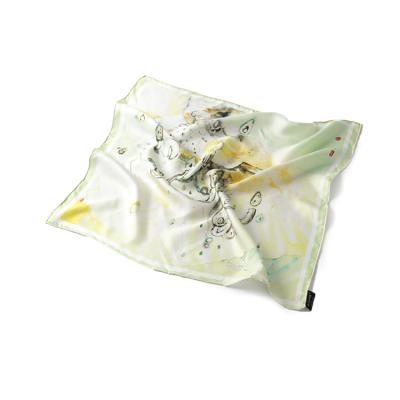 China China Supplier Organic Sustainable Fashion Design Suitable For Woman Silk Print Scarf for sale