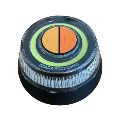 China Rechargeable Traffic Roadside LED Road Disc Road Flares Flashing Emergency Strobe Roadside Light for sale