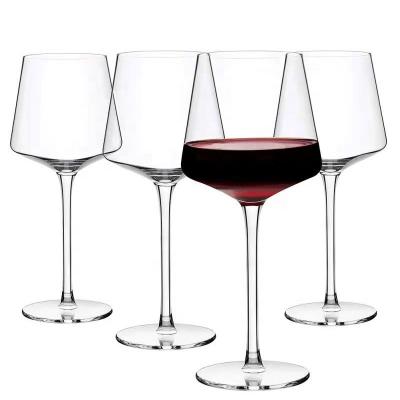 China Wine glass Hotel best-selling new crystal glass red wine glass  wedding supermarket bar wine glass for sale