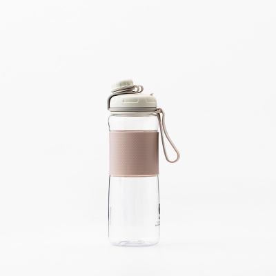 China Viable Designers Design Latest MOQ Cup Handle High Quality Clear Plastic Water Bottle for sale