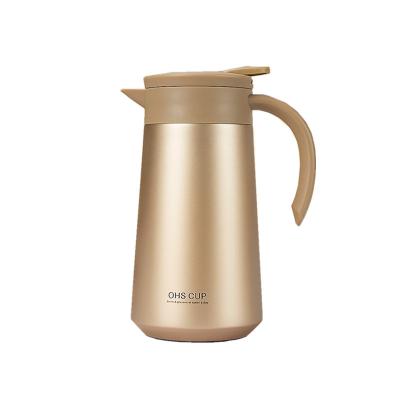 China Coffee Thermos Double Vacuum Thermos Stainless Steel Rubber Electric Hot Water Bottles PORTABLE European Pot Cold Water Bottle for sale