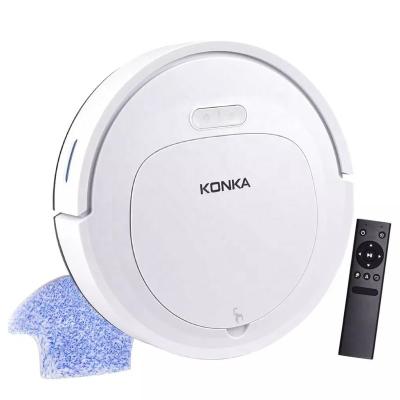 China KONKA V88 Sweep&Wet Intelligent Robot Cleaning Vacuum Cleaner Simultaneously Wipe For Floors&Carpet Hard Run 150mins Before Automatically Charging for sale